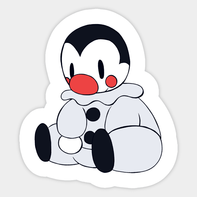 Little Pierrot Sticker by Colourfulplague